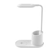 Platinet PDL1930W Compact size Tilt adjustment Led Table Lamp with Qi Wireless 10W Charger Baltas