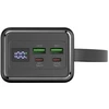 PLATINET išorinė baterija 80000 mAh 65W PD žibintuvėlis USB-C 1M laidas [46312]