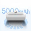 Powerbank Baseus Compact 5000 mAh, 20 W, USB-C (balta)