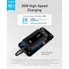 Anker išorinė baterija su integruotu USB-C laidu | A1688H11 | 10000 mAh | juoda