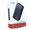 Powerbank C-tech 30000mAh, Li-Pol, 20W, USB-C/USB-A/micro USB