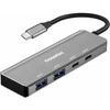 HUB USB PremiumCord PREMIUMCORD Hub USB-C na 2x USB 3.2 Typ-C +2x USB 3.2, 5G SuperSpeed, Aluminum