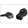 Premiumcord Adapteris IEC C20 male to SCHUKO CEE 7/3 female, voltage 230V, 16A