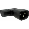 Premiumcord Kampinis adapteris IEC C13 į IEC C14, šoninė įtampa 230 V, 10 A