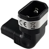 Premiumcord Vertikalus kampinis adapteris IEC C13 į IEC C14, įtampa 230 V, 10 A