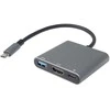 PremiumCord USB-C į HDMI + USB3.0 + PD adapteris, 4K ir FULL HD 1080p raiška