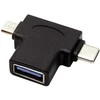 PremiumCord Adapteris USB3.0 lizdas su dviem jungtimis USB-C/kišenė + mikro USB B/kišenė