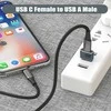 PremiumCord Aliuminio USB C female - USB2.0 A Male adapter