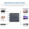 Adapteris AV PremiumCord RCA (cinch) x 3 - HDMI + USB-A juoda (khcon-47)