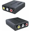 Adapteris AV PremiumCord RCA (cinch) x 3 - HDMI + USB-A juoda (khcon-47)
