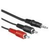Kabelis PremiumCord Jack 3.5mm - RCA (Cinch) x2 10m juoda (kjackcin10)