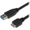 USB kabelis PremiumCord USB-A - mikro B 1 m Juoda (ku3ma1bk)