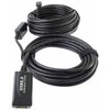 USB kabelis PremiumCord USB-A - USB-A 10 m Juodas (ku2rep10)