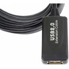 USB kabelis PremiumCord USB-A - USB-A 10 m Juodas (ku2rep10)