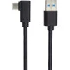 PREMIUMCORD USB kabelio tipas C/M sulenkta jungtis 90° - USB 3.0 A/M, 1m