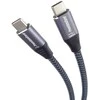 USB kabelis PremiumCord USB-C - USB-C 2 m juodas pilkas (ku31cw2)