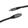 USB kabelis PremiumCord USB-C - USB-C 2 m juodas pilkas (ku31cw2)