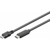 USB kabelis PremiumCord USB-C - mikroUSB 0,6 m juodasis (ku31cb06bk)