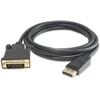 Kabelis PremiumCord Rodyti Uostas - DVI- D 1m juoda (kportadk02- 01)