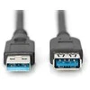 Kabelis USB PremiumCord USB-A - USB-A 0.5 m Juodas (ku3paa05bk)