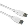 USB kabelis PremiumCord USB-A - USB-A 5 m Balta (ku3pa5w)