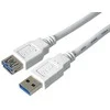 USB kabelis PremiumCord USB-A - USB-A 5 m Balta (ku3pa5w)