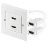 Goobay PremiumCord Moteris 2x HDMI, balta (kphdmz02)