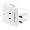 Goobay PremiumCord Moteris 2x HDMI, balta (kphdmz02)