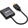 PremiumCord HDMI į VGA konverteris su 3,5 mm stereo lizdo garsu, juodas