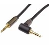 „PremiumCord HQ“ ekranuotas kabelinis stereofoninis lizdas 3,5 mm – 3,5 mm lizdas, 90° išlenktas 5 m