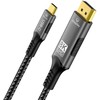 „PremiumCord“ USB-C į „DisplayPort DP1.4“ laidas, 8K@60Hz ir 4k@120Hz, 2 m