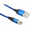 „PremiumCord“ magnetinis „micro USB“ ir USB-C įkrovimo ir duomenų perdavimo laidas, 1 m, mėlynas