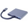 PremiumCord MST adapteris USB-C prie 2x HDMI, USB3.0, PD, 4K ir FULL HD 1080p raiškos