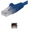 PremiumCord PremiumCord Patch kabelis UTP RJ45-RJ45 CAT6 10m mėlynas
