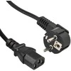 Maitinimo kabelis PremiumCord PremiumCord Kabelis sieros 230V iki kompiuterio 1m