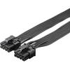 Premiumcord „Goobay PCIe 6-pin x2“ – „PCIe 8-pin“, 0,62 m, Juodas (59714)