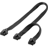 Premiumcord „Goobay PCIe 6-pin x2“ – „PCIe 8-pin“, 0,62 m, Juodas (59714)