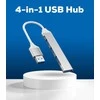 „PremiumCord“ šakotuvas USB3.2A į USB3.2 A + 3x USB2.0 A, „SuperSpeed 5Gbps“, aliuminio korpusas