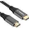 PREMIUMCORD HDMI 2.1 didelės spartos + Ethernet kabelis 8K@60Hz, paauksuotos jungtys, 1,5 m