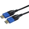 Kabelis PremiumCord itin didelės spartos HDMI 2.1 optinis kabelis 8K@60Hz 4K@120Hz 15m, padengtas auksu