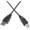 PremiumCord USB 2.0 Cable, A-B, 0.5m juodas