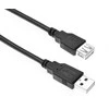 PremiumCord USB 2.0 Extension Cable, A-A, 1m juodas