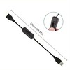 PREMIUMCORD USB 2.0 prailginimo laidas su įjungimo/išjungimo jungikliu, 1 m, juodas