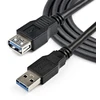 USB kabelis PremiumCord USB-A - USB-A 0,5 m Juodas (ku3pa05Bk)