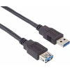 USB kabelis PremiumCord USB-A - USB-A 0,5 m Juodas (ku3pa05Bk)