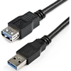 USB kabelis PremiumCord USB-A - USB-A 0,5 m Juodas (ku3pa05Bk)
