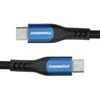„PremiumCord“ USB-C laidas (USB 3.2 GEN 2x2, 5A, 100W, 20Gbit/s) 0,5 m, medvilninis pintas