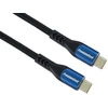 „PremiumCord“ USB-C laidas (USB 3.2 GEN 2x2, 5A, 100W, 20Gbit/s) 1,5 m, medvilninis pintas