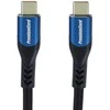 „PremiumCord“ USB-C laidas (USB 3.2 GEN 2x2, 5A, 100 W, 20 Gbit/s) 3 m, medvilninė pynė