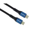 „PremiumCord“ USB-C laidas (USB 3.2 GEN 2x2, 5A, 100 W, 20 Gbit/s) 3 m, medvilninė pynė